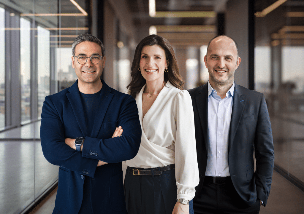 From left: Dr. Gege Gatt, CEO of EBO; Dr. Harietta Eleftherochorinou, Founding and Managing Partner at Olea Venture Partners; and Dr. Lampros Kourtis, Managing Partner at Olea Venture Partners.