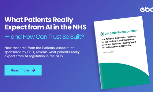 New research from the Patients Association, sponsored by EBO, reveals what patients really expect from AI regulation in the NHS.